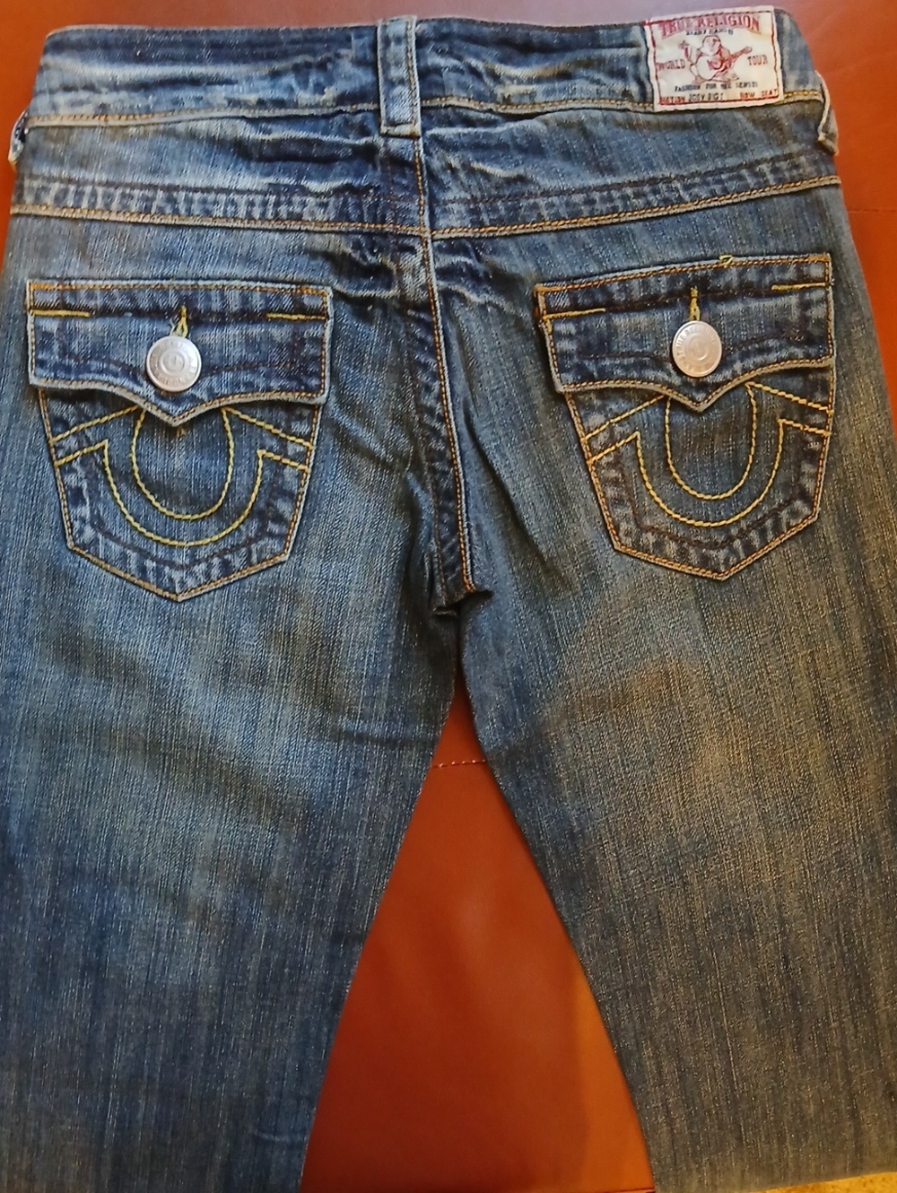 True Religion Ladie's Joey Big T "Dusty Road"  Flare Leg Jeans Size:6
